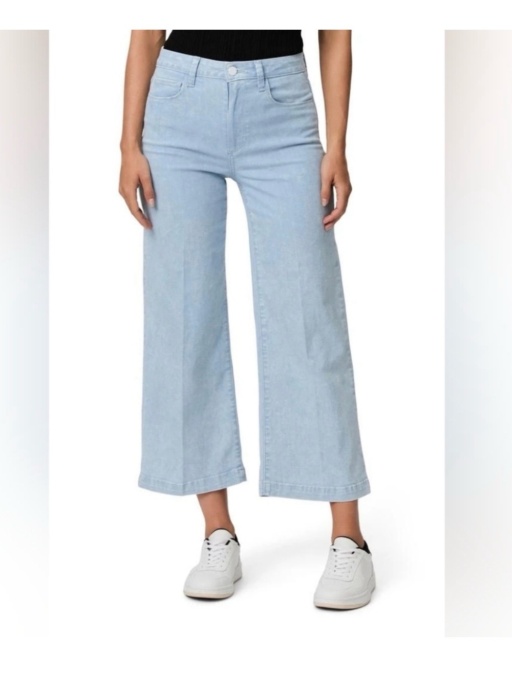 Paige Genesee Crop Wide Leg Jeans In Hannah Size 29